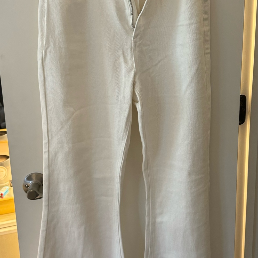 White High-Waisted Pants